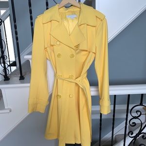 Yellow NY&CO Trench Coat